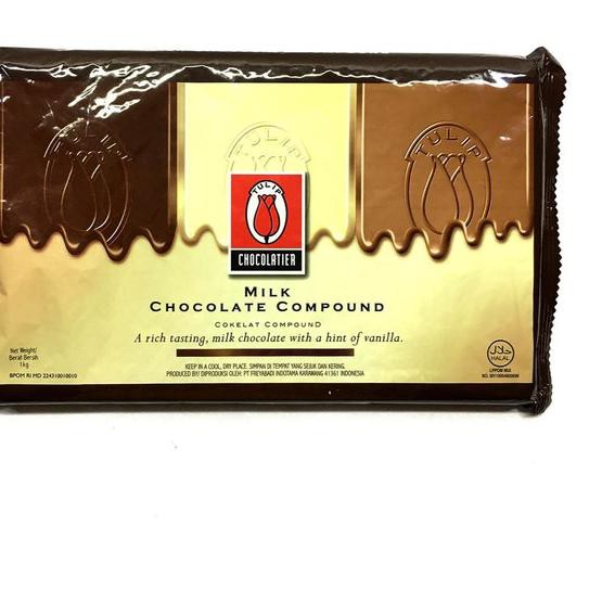 

(oog-234) Coklat Tulip Milk Chocolate Compound 1 Kg ..