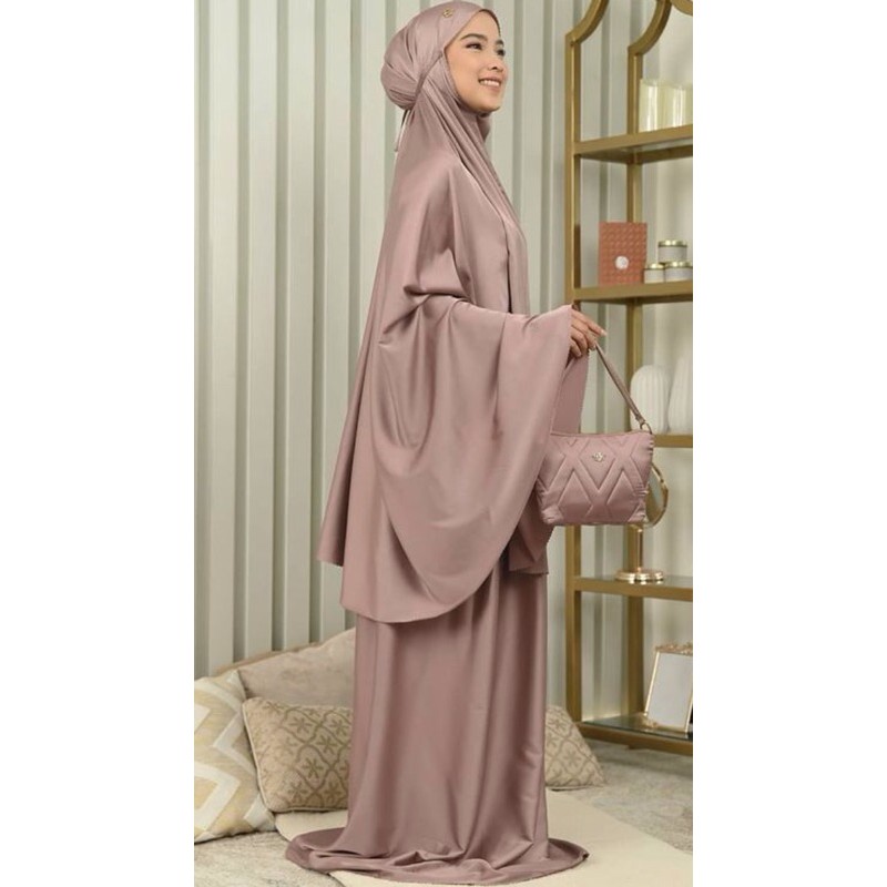 READY MECCA PRAYER SET/MUKENA BY LOCAL ID ROSE