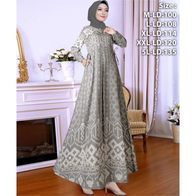 Gamis Maxmara Lux Premium jumbo Adem dipakai
