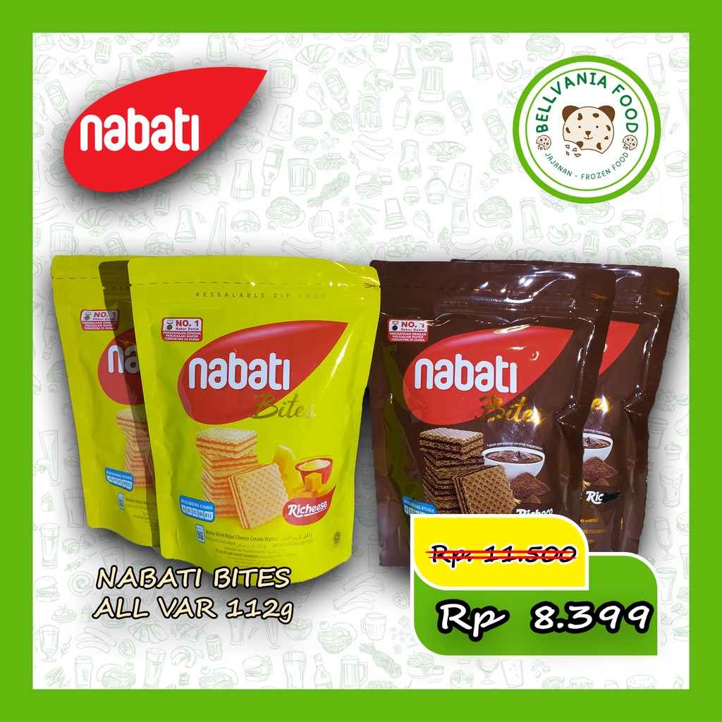 

[FREE BUBLE WARP] NABATI BITES NABATI WAFER BITES 112G