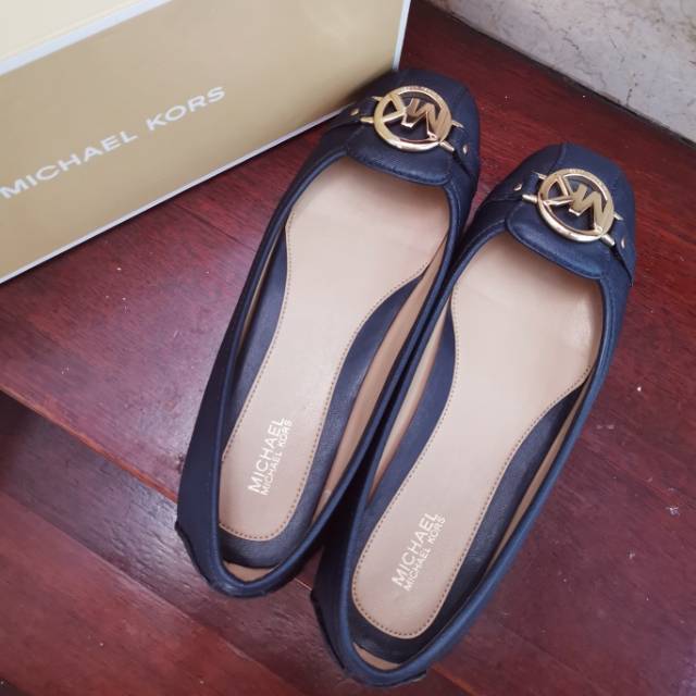 Preloved second MK Michael Kors Fulton Flat shoes Navy size 8/38/24,5cm