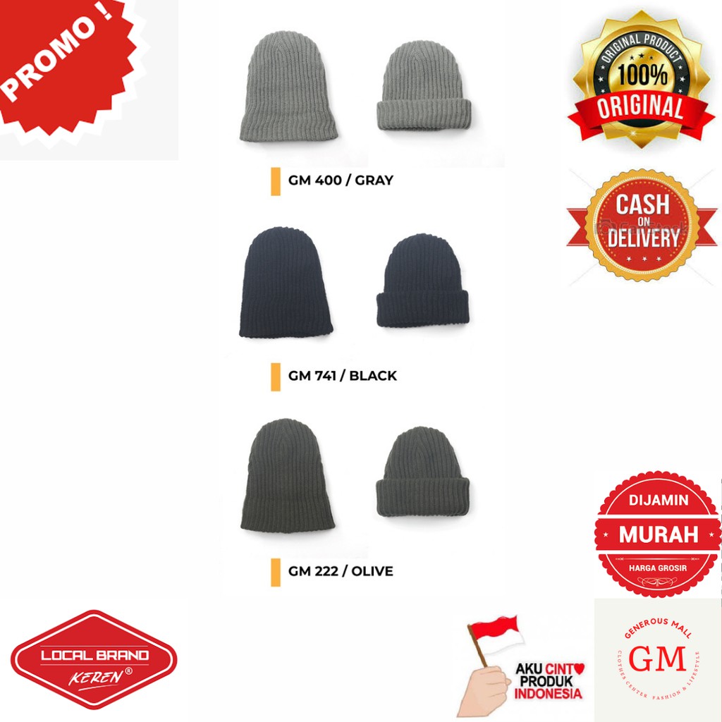 Kupluk Bromo Pria Autoomic GM 400 Brand Lokal Original Murah 3 Varian Warna