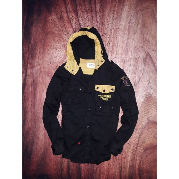 jaket avirex kanvas second original