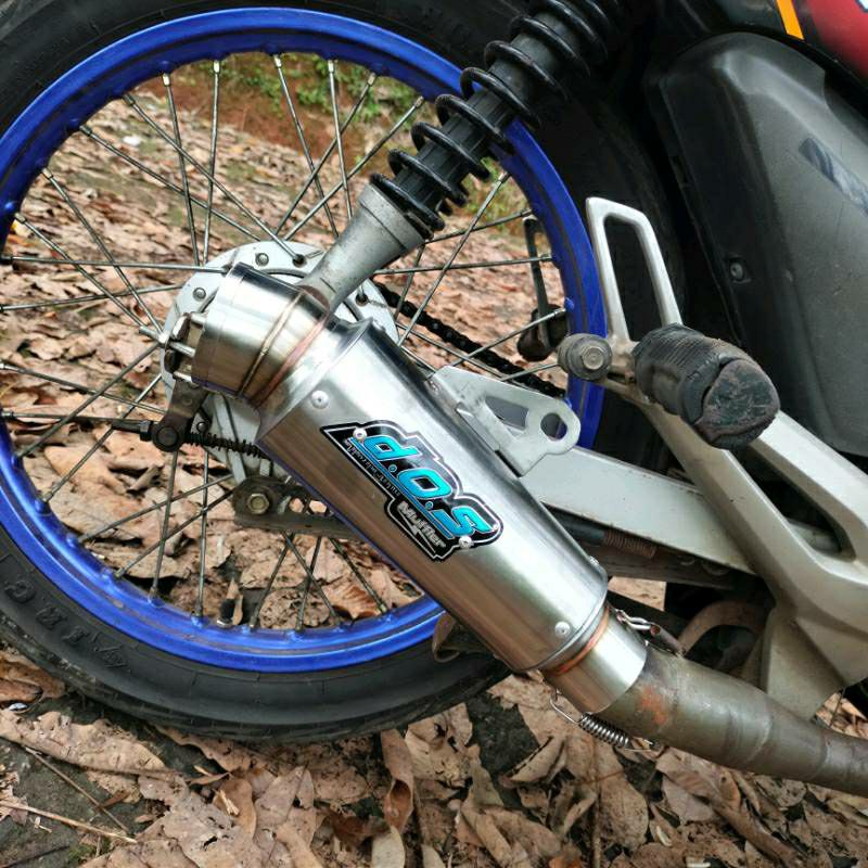 Kenalpot DOS for all motor bebek Vega Jupiter Smash Supra dll