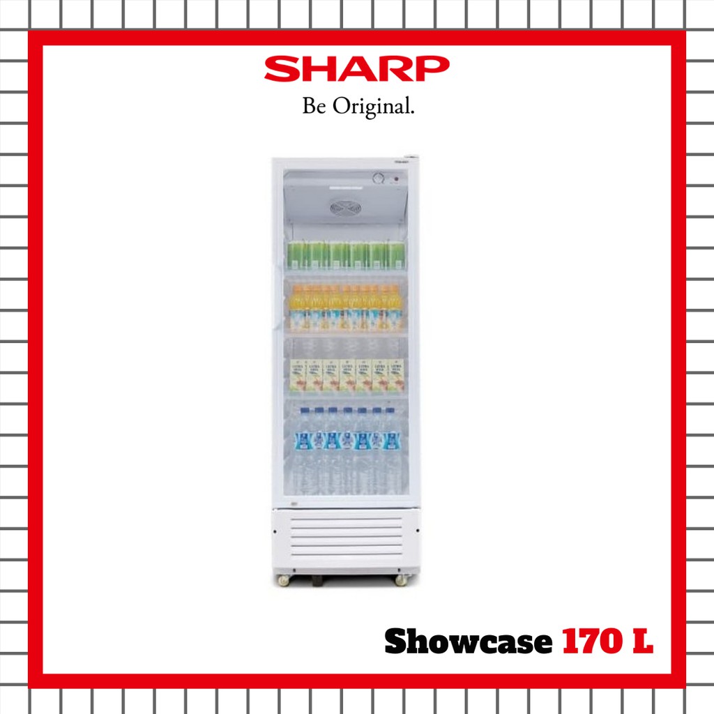 SHOWCASE SHARP 170 LITER SCH-170PS - White