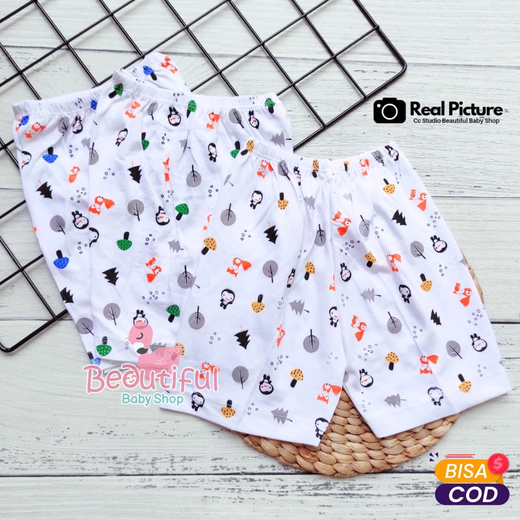 12pcs Celana Pendek Bayi &amp; Anak 1-3th / Celana Harian Bayi / Celana Pendek Lusinan