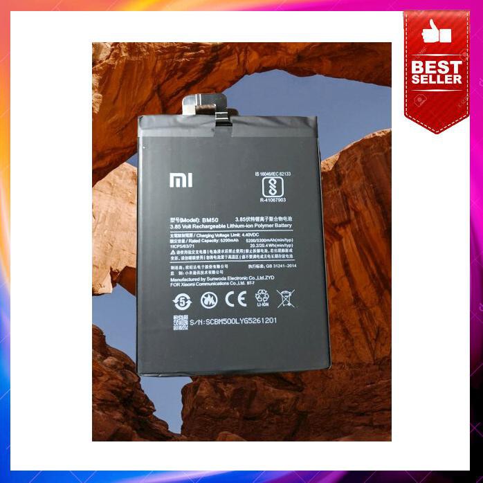 Acc Hp Mimax2 Mi Max2 Mi Max 2 Original Baterai Bm50 Xiaomi