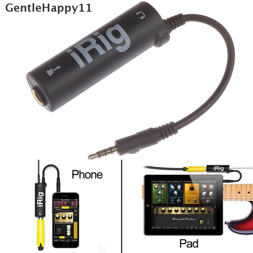 Gentlehappy 1Pc Konverter I-Rig Interface Gitar Pengganti Untuk Handphone