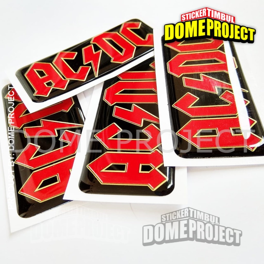 ACDC STIKER MOTOR EMBLEM LENTUR AKSESORIS SEPEDA MOTOR