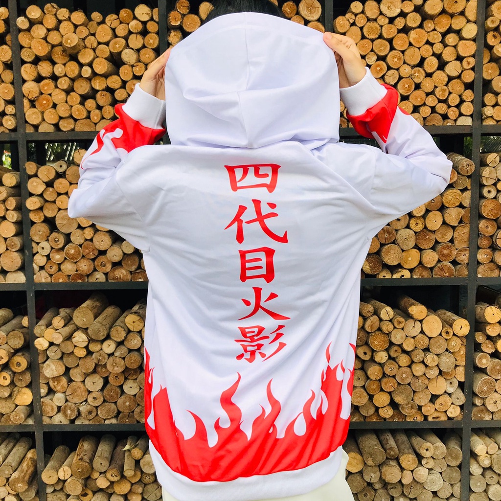 Hoodie Yondaime Flame Fullprint Anime Naruto Manga Premium