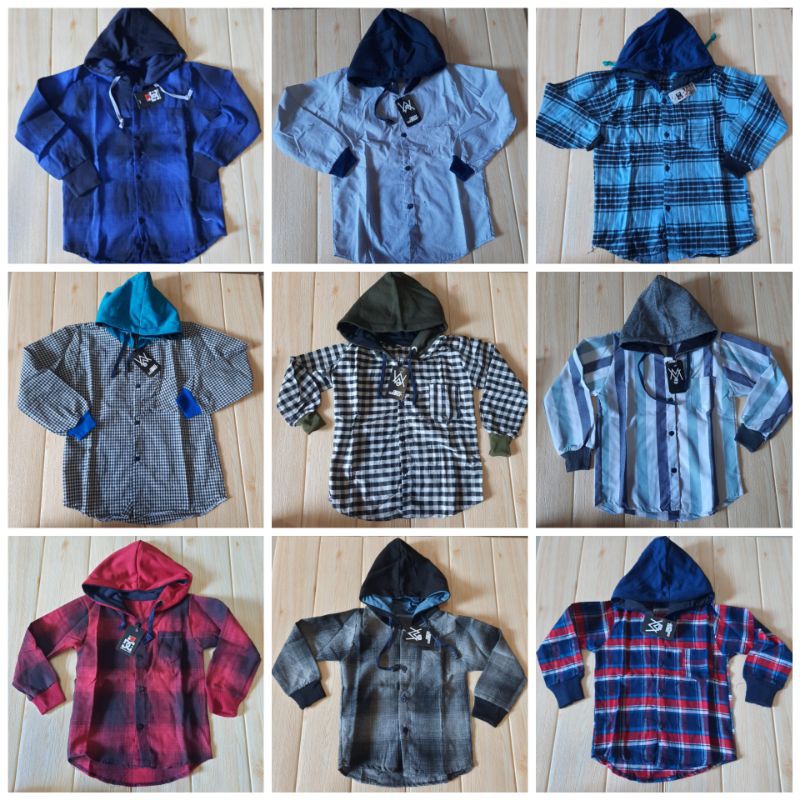 Jaket Anak Bahan Flanel Lembut Model Hoodie