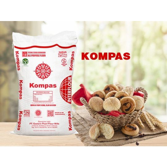 

PROMO [COD] Tepung Terigu Kompas 25 kg