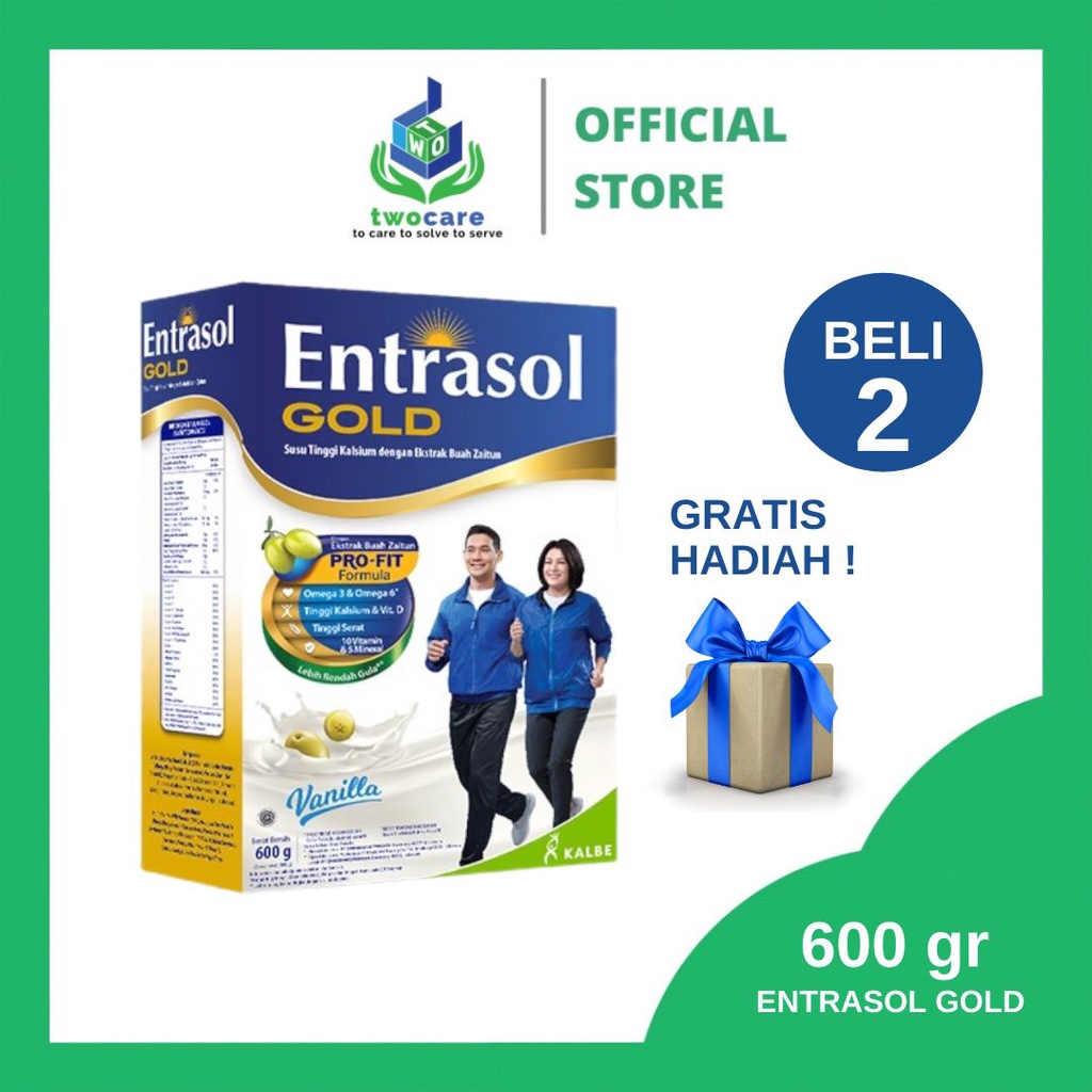 Entrasol Gold 580 gr Vanila Coklat - Susu Lansia