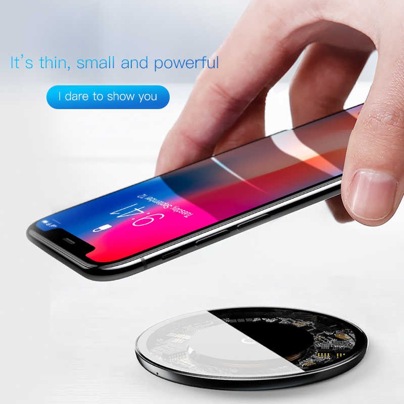 BASEUS WIRELESS CHARGER ORIGINAL FOR IPHONE SAMSUNG AIRS POD PRO 15W QUICK CHARGE QC 2.0