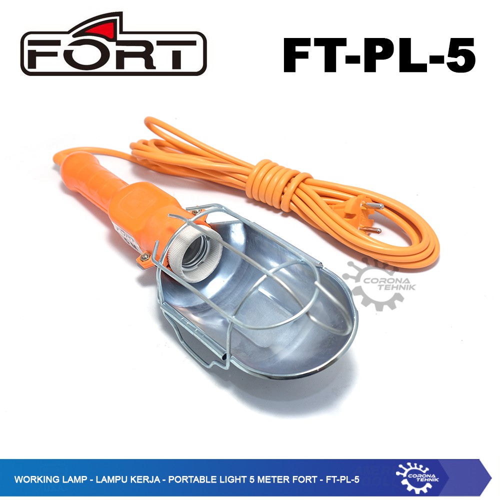 Portable Light 5 Meter Fort - FT-PL-5 - Lampu Kerja - Working Lamp