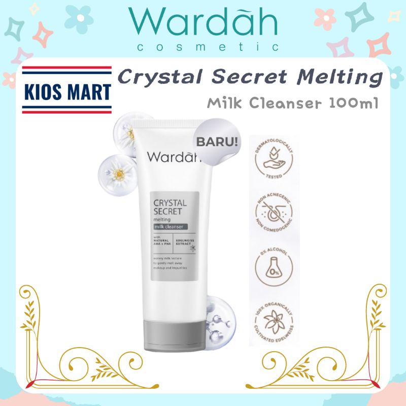 Wardah Crystal Secret Melting Milk Cleanser with Natural AHA+PHA 100ml