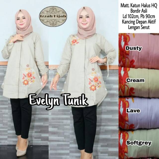 Evelyn tunik( izzah hijab)