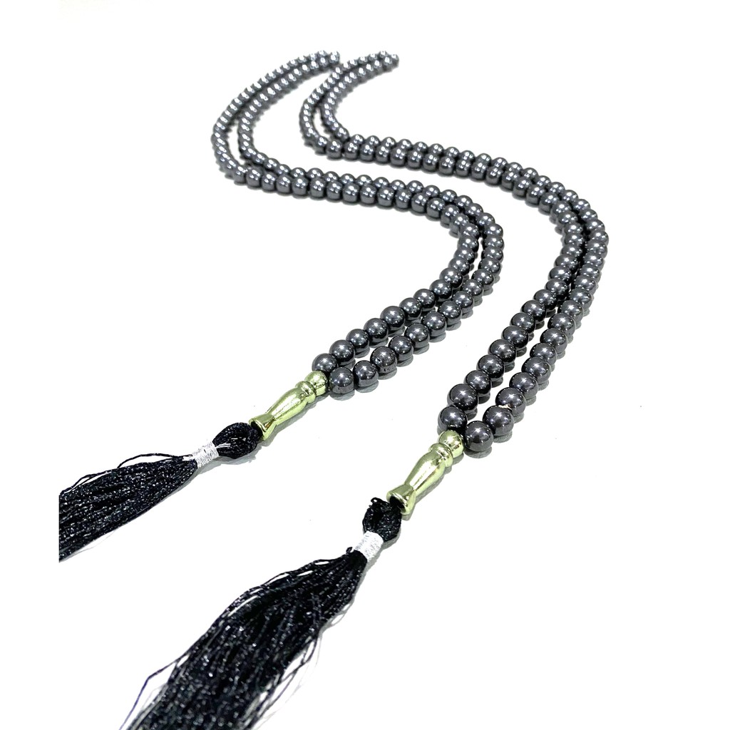 Tasbih 99 Butir Brustin 8mm Hitam