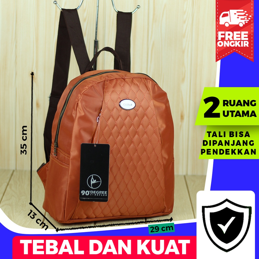 Tas Ransel Wanita Kerja Kantor Backpack Fashion Chibao Stylish Tas Gendong Cewek Kasual Santai Keren