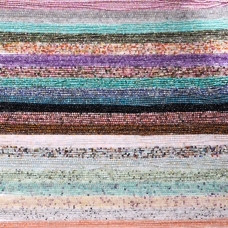 2-3.5mm Manik-Manik Batu Kristal Mata Harimau Untuk Membuat Perhiasan Gelang Kalung