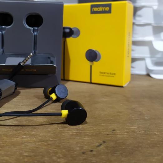 ➼ HANDSFREE EARPHONE HEADSET REALME C1 C2 PRO REALME 5 PRO ORIGINAL 100% ➱