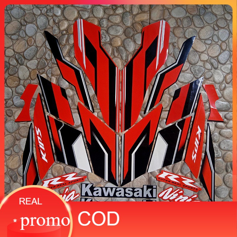 stiker motor ninja rr se 2015 orange