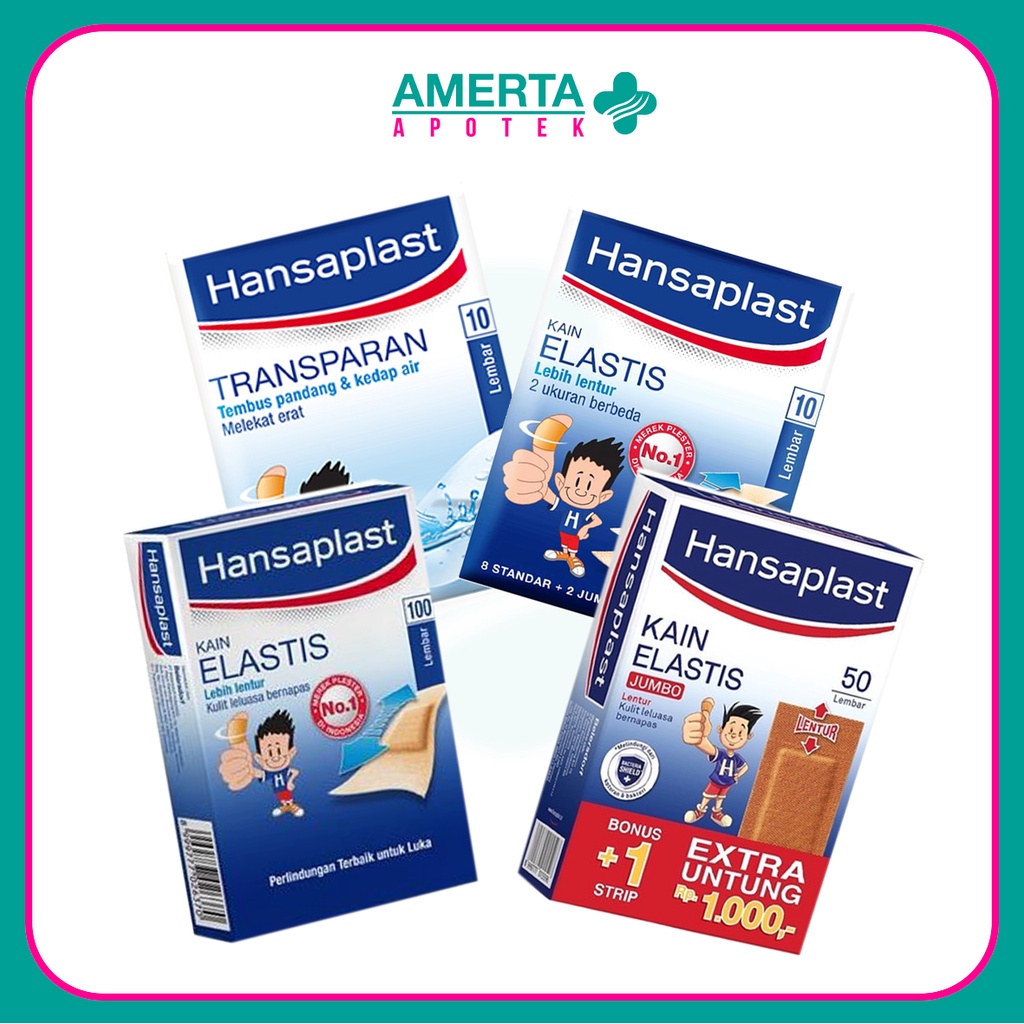 Hansaplast elastis 100s/Hansaplast Jumbo 50s/Hansaplast Transparant 10s/Hansaplast Elastis 10s