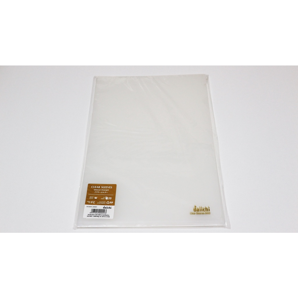 

Map Clear Sleeves Daiichi Ukuran Folio Bening Transparant