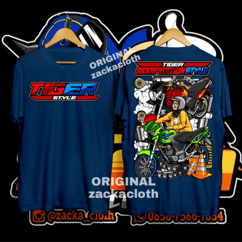 kaos honda tiger/ kaos motor tiger / kaos herex tiger/ kaos motor honda tiger original/kaos herex ti