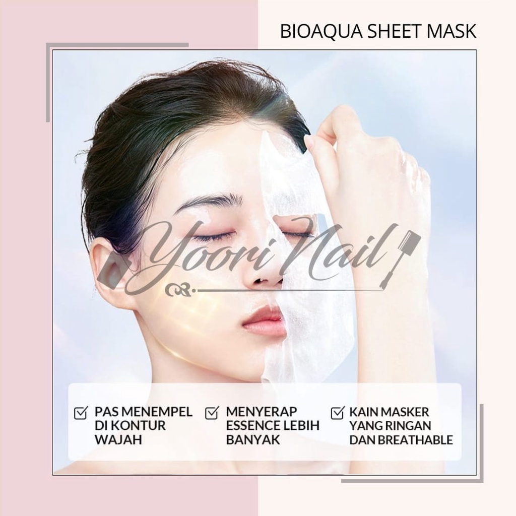 Bioaqua sheet mask 10x the effect masker wajah ada BPOM