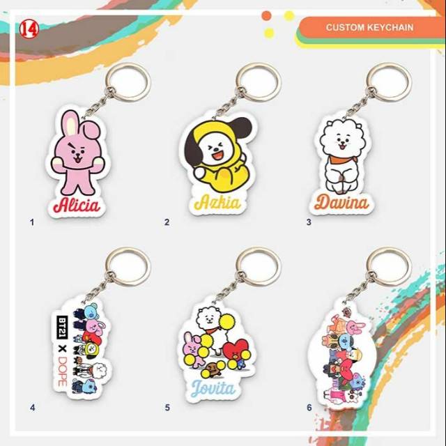 CUSTOM GANTUNGAN KUNCI NAMA  (KEYCHAIN , KEY RING,)