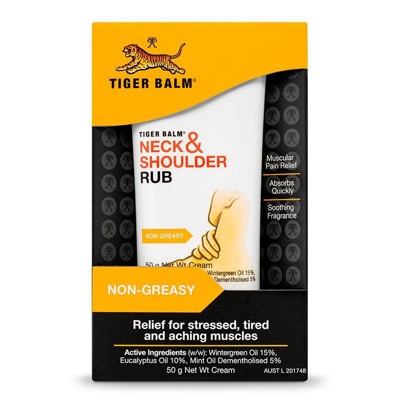 Tiger Balm Neck and Shoulder Rub 50gr / tiger Balm Neck & Shoulder pereda nyeri leher dan otot 50gr