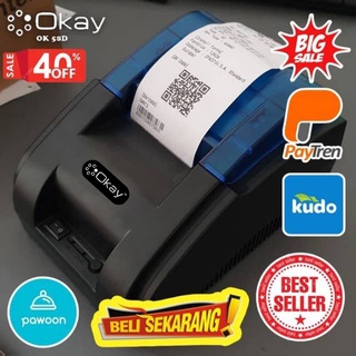 OKAY OK 58D Printer Bluetooth Printer thermal mini Printer kasir struk thermal