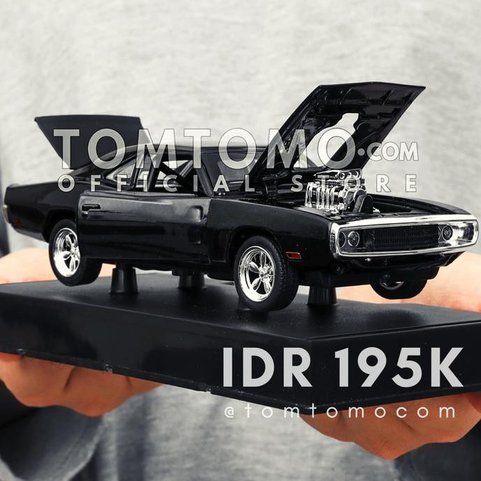 Dom Dodge Charger '70 Fast Furious Diecast Miniatur Mobil Mainan Anak