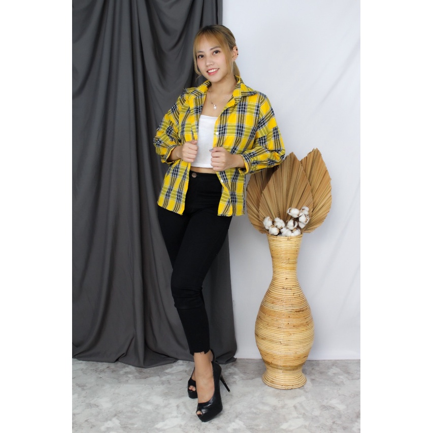 RF FASHION - Kemeja Oversize Oslin Anggita  Kemeja Osaka-7