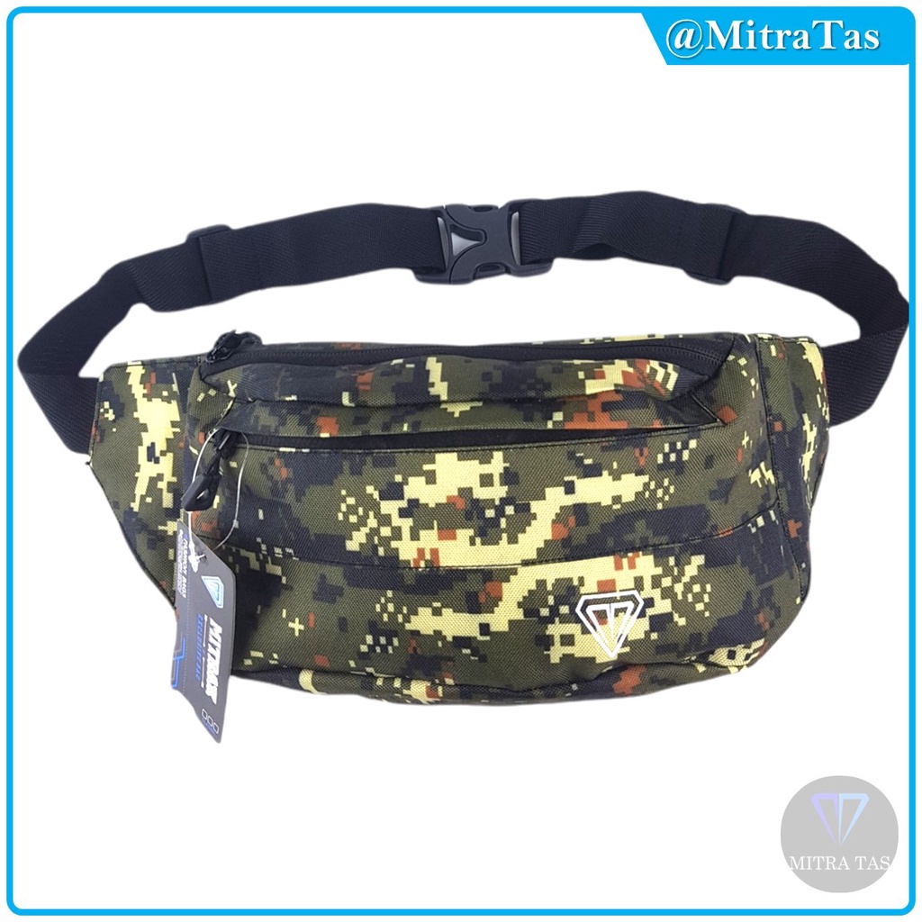 Waist Bag MitraX Jesko Army Bahan Nylon Tebal Memiliki KUALITAS TERBAIK! Tas Pinggang l WaistBag Simple dan Keren Cocok untuk Pria maupun Wanita!