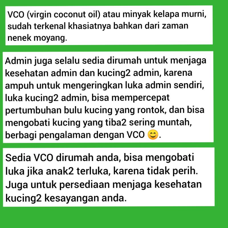 VCO virgin coconut oil kemasan 30 ml