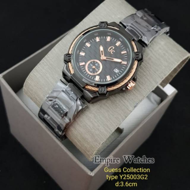 Jam Tangan Wanita GC Y25003G2 Chrono dan Tanggal Aktif