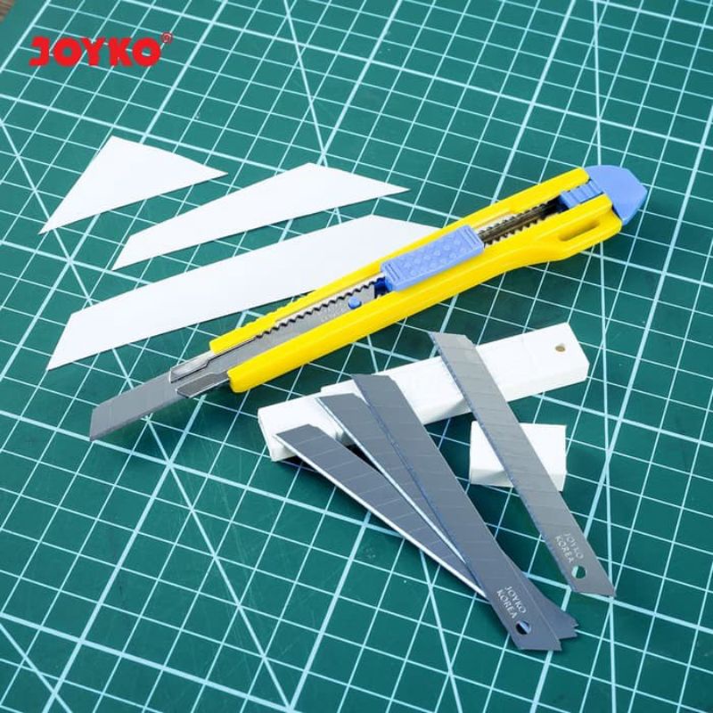 

CUTTER BLADE JOYKO A-100 | REFILL ISI CUTTER KECIL TAJAM, KUAT DAN TIDAK MUDAH PATAH | 1 TUBE 5 Pcs
