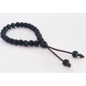 Gelang Tasbih Giok Black Jade Model Butiran Kecil