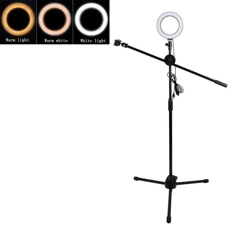 Tripod Stand Holder Smartphone Boom Arm Ring Light Tripot Ringlight Penyangga Gadget Berkualitas