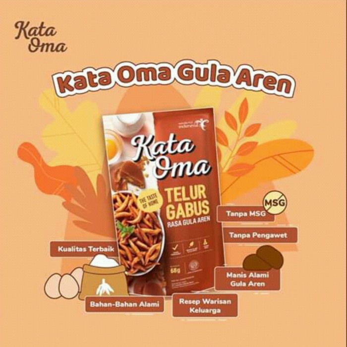 

NEW KATA OMA telur gabus gula aren 63g - GULA AREN