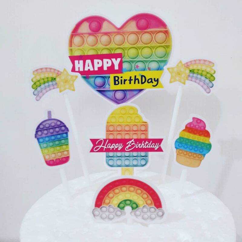 

POP IT CAKE TOPPER HIASAN KUE POP IT