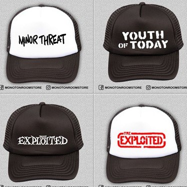 TRUCKER HAT - HARDCORE PUNK BAND VERSION - TOPI JARING