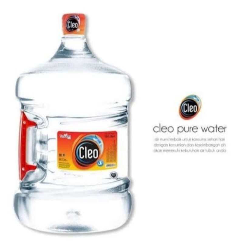 

air mineral galon CLEO 19 Liter + isi (air) BPA FREE