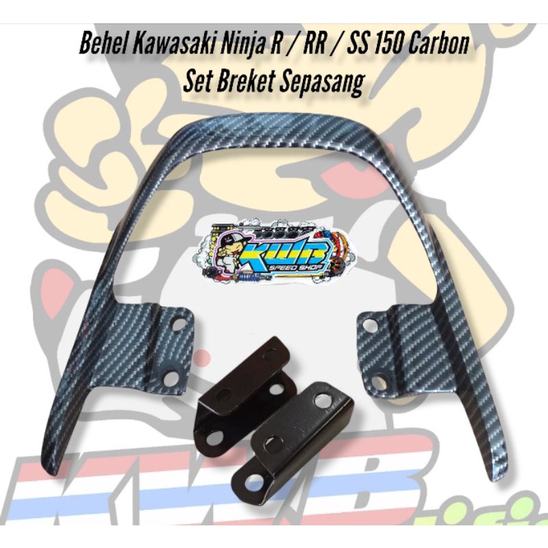 Planger begel behel jok pegangan belakang Kawasaki ninja R/ Ninja RR 150 Behel ninja Begel ninja Behel kawasaki ninja R RR SE 150 Set breket model ori original warna lengkap