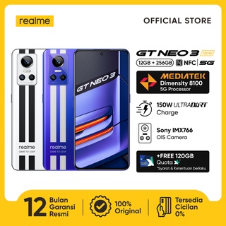 Realme GT Neo 3 150W Charge 12+256GB | Dimensity 8100 5G Sony IMX766 OIS Camera 120Hz 4500mAh