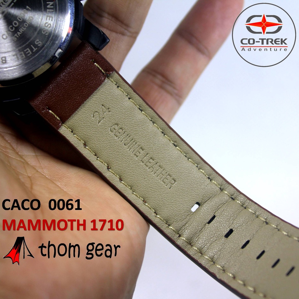 Thomgear Jam Tangan Cotrek Co Trek Co-Trek Mammoth Survival 550 CACO 0061 Pria Sport Adventure Military Tactical Olahraga Analog Digital Strap Kulit Asli Genuine Leather Thomgear Paiton Probolinggo