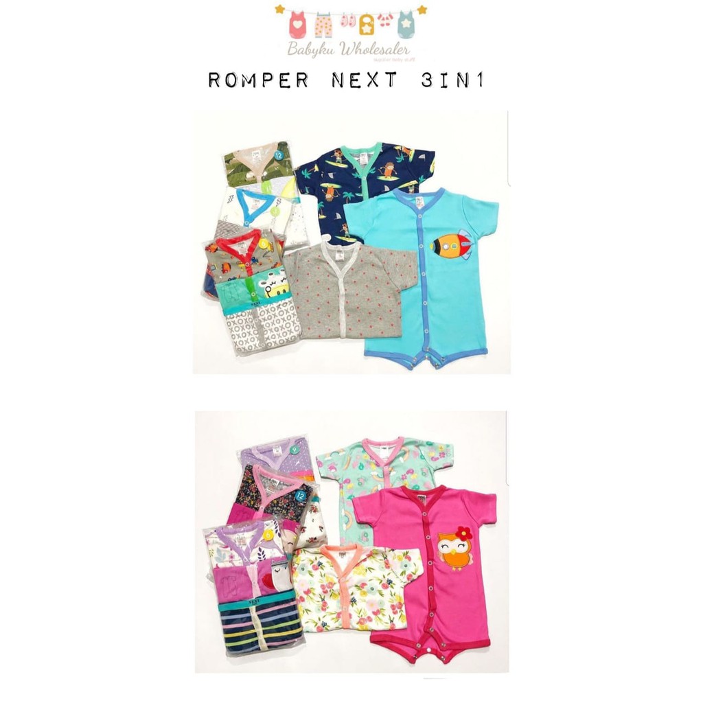 Romper bayi  3in1