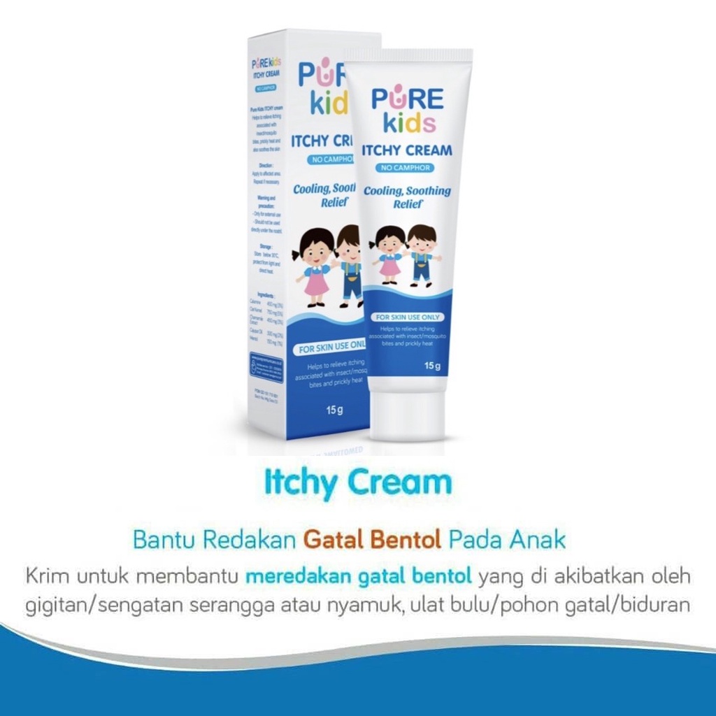 Pure Kids Pure Baby Itchy Cream 15g Pereda Gatal Pada Anak